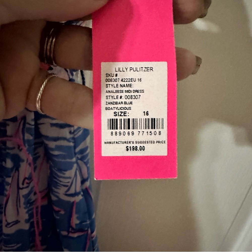 🎈SOLD🎈NWT Lilly Pulitzer Analeese midi dress - Picture 5 of 5